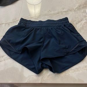 dark blue lululemon shorts